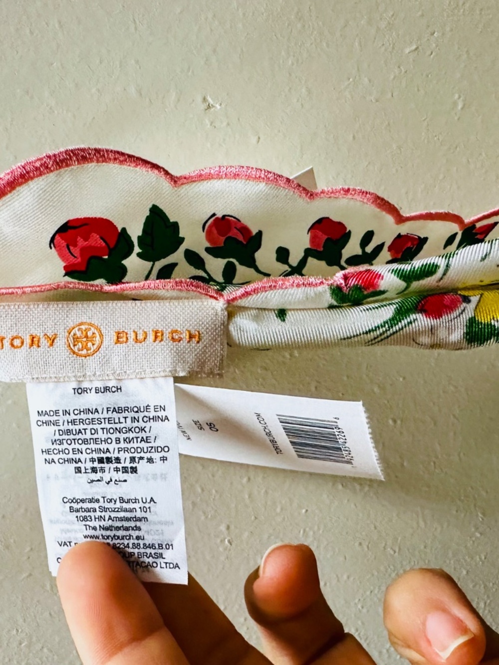 Garden Veil-Print Silk Scarf from Tory Burch - Picture 6 of 7